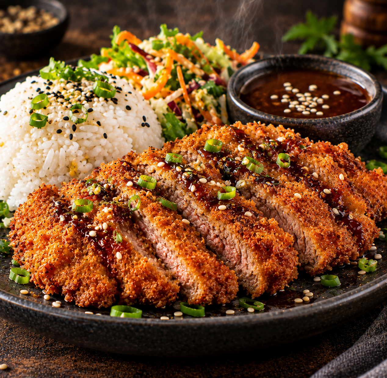 Bœuf pané façon katsu
