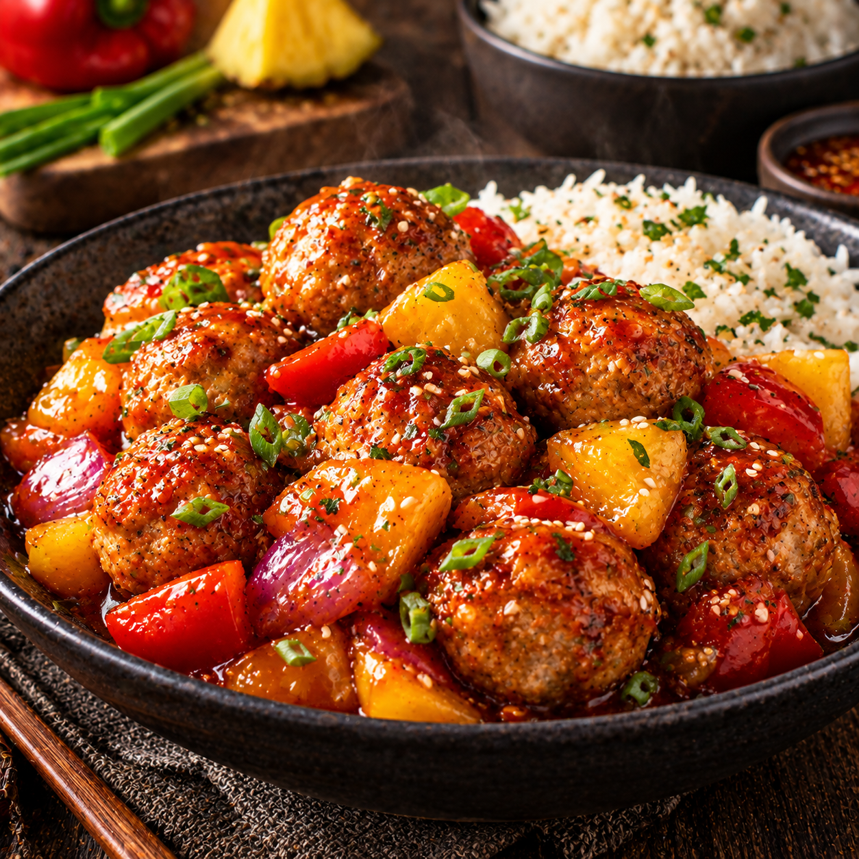 Boulettes de dinde aigre-douce