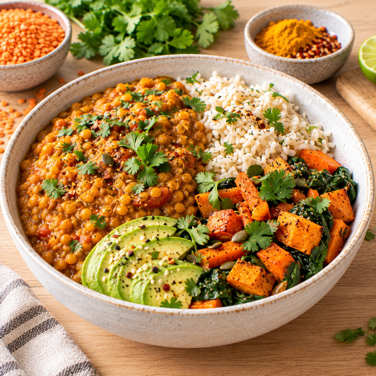 Bowl dahl de lentilles
