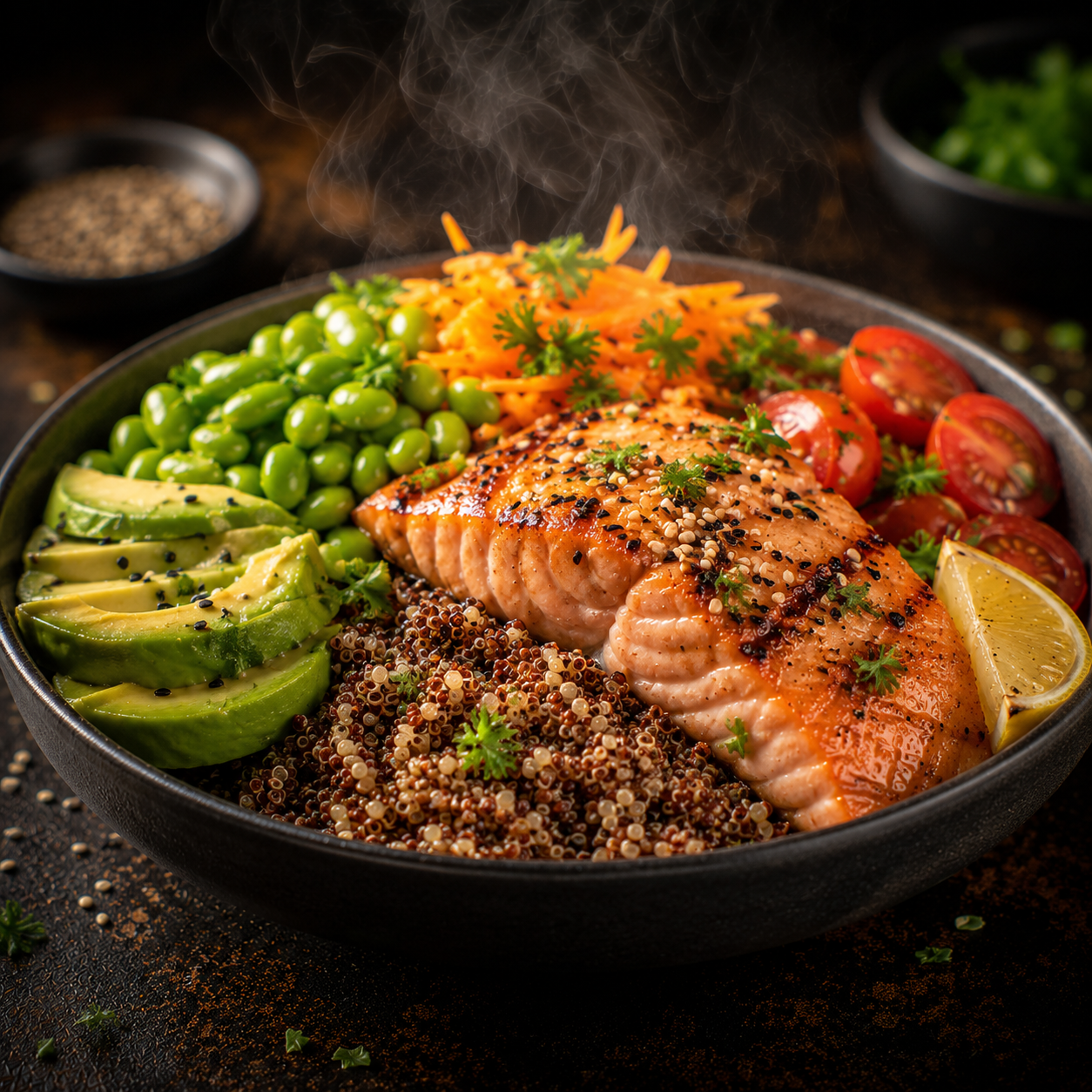 Bowl de quinoa & saumon