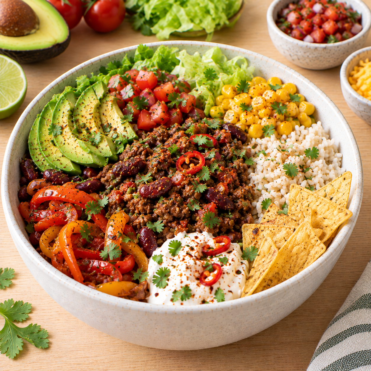 Bowl mexicain bœuf