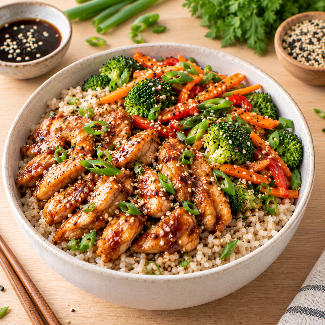 Bowl poulet teriyaki & riz