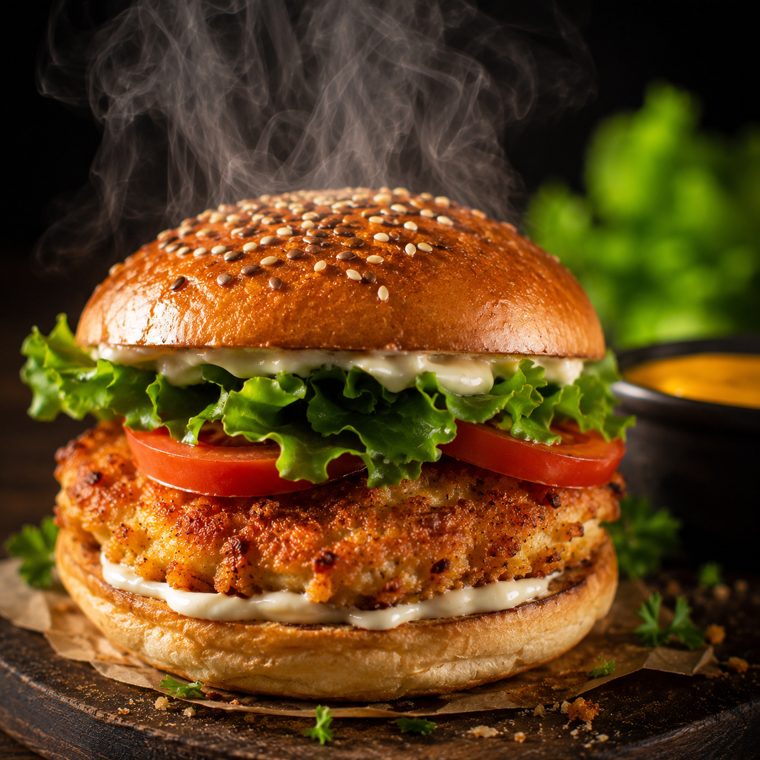 Burger de dinde croustillant