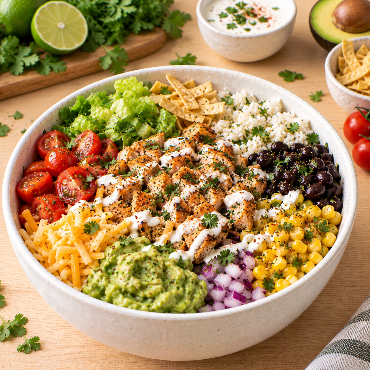 Burrito bowl poulet