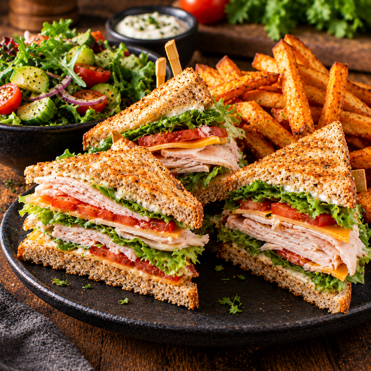 Club sandwich dinde allégé