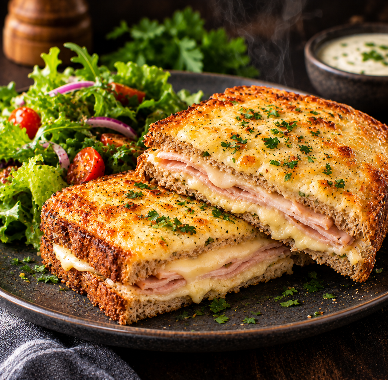 Croque-monsieur allégé