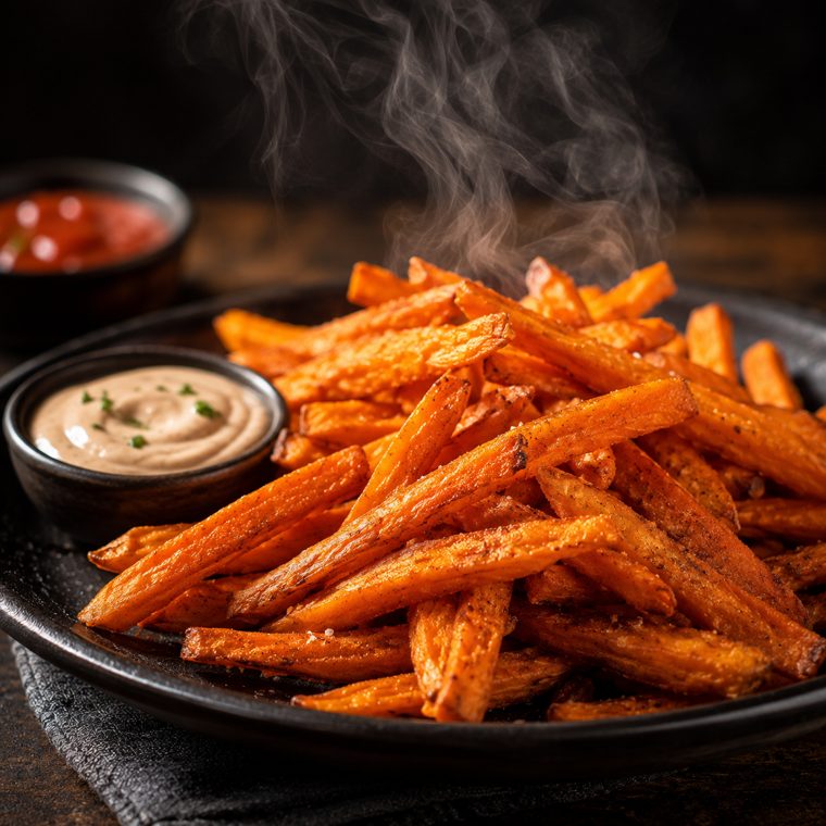 Frites de patate douce croustillantes