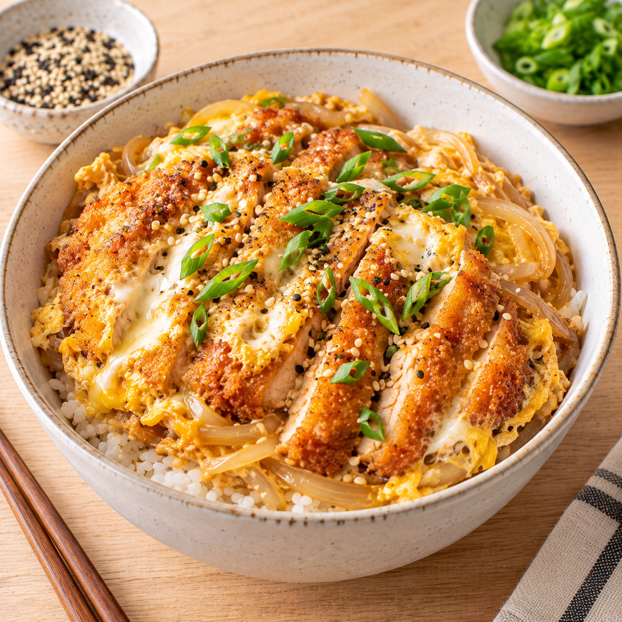 Katsu don au poulet