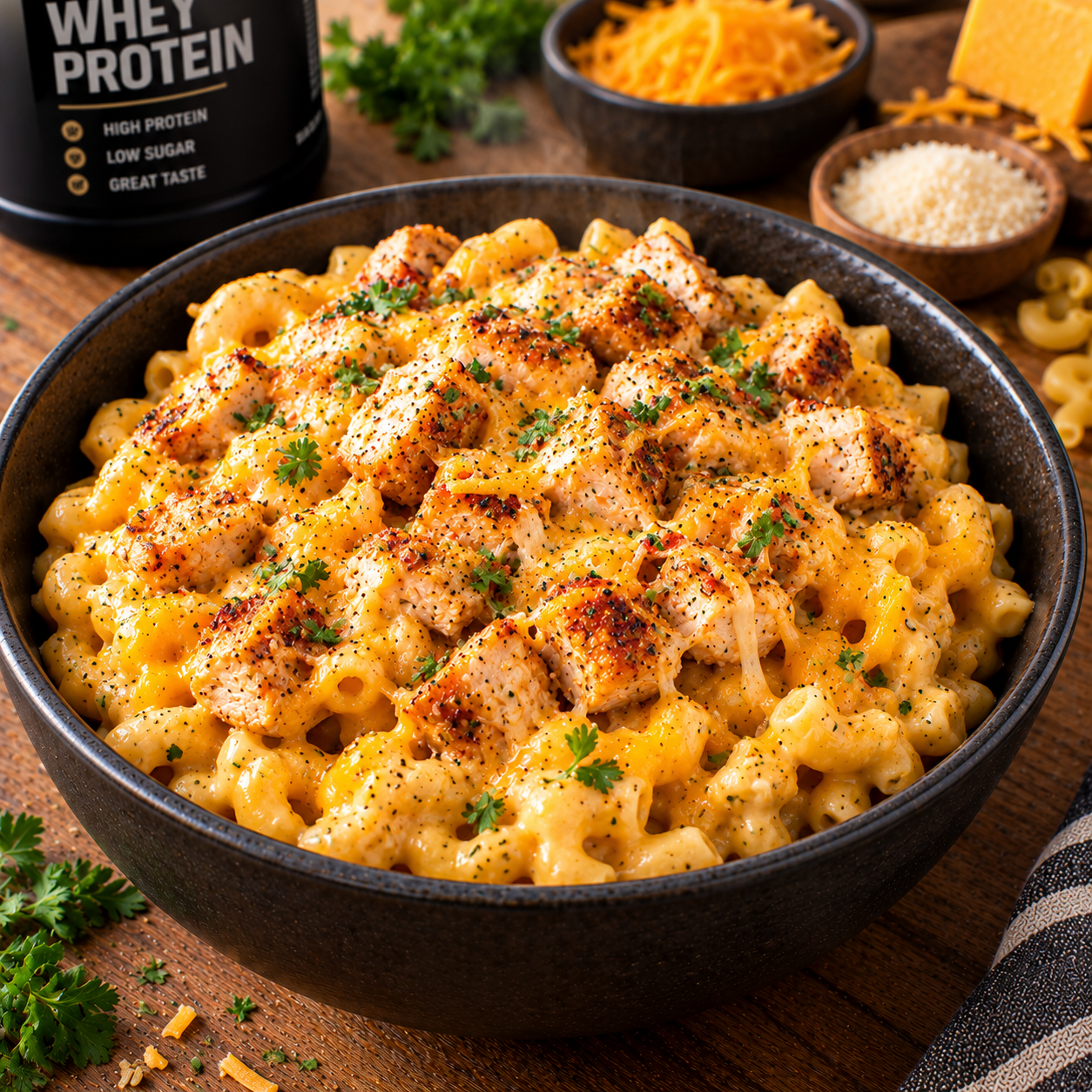 Mac & cheese protéiné