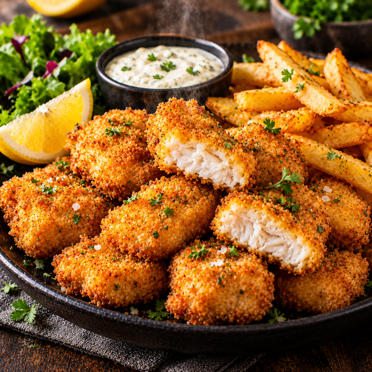 Nuggets de colin croustillants