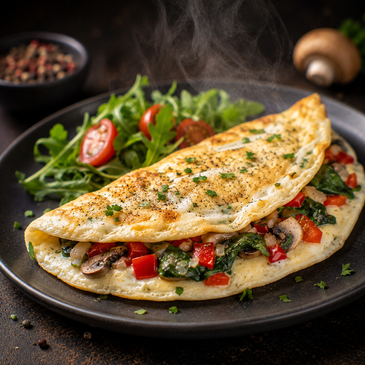Omelette aux blancs & légumes
