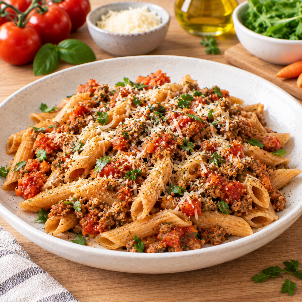 Pâtes bolognaise allégée