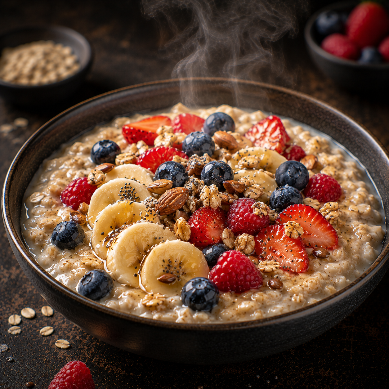 Porridge d'avoine aux fruits
