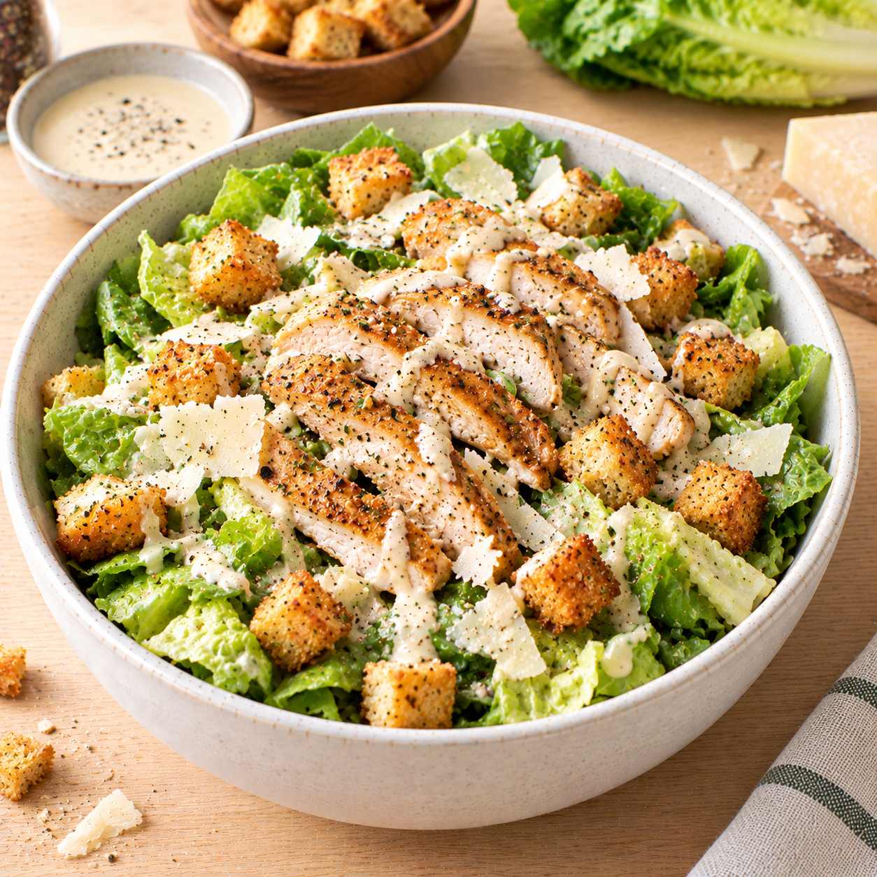 Salade César poulet & croûtons
