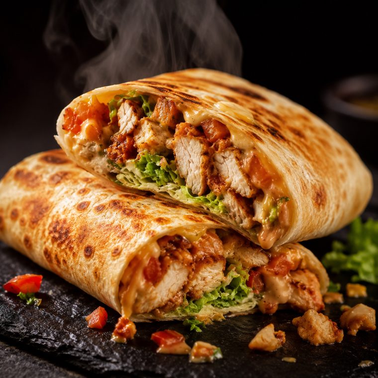 Wrap croustillant au poulet