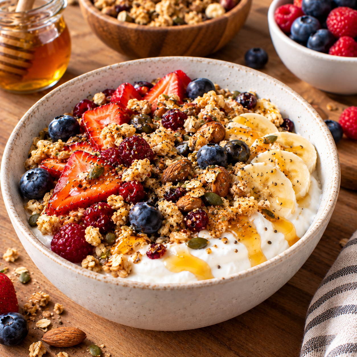 Yaourt miel granola